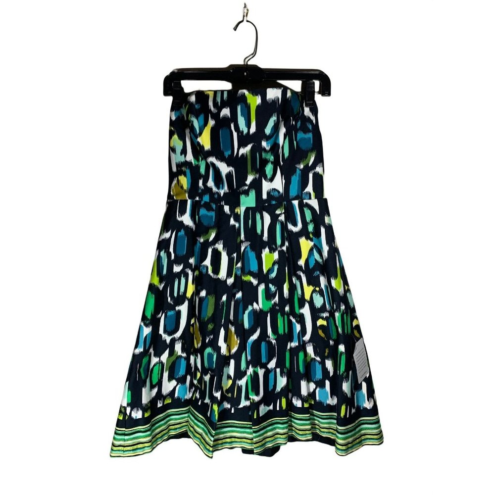 Muse Strapless Spring Dress Empire Style Waist, A Line, Elastic Back Size 10 NWT